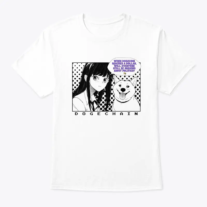 Dogechain Girl "Politics" T-Shirt